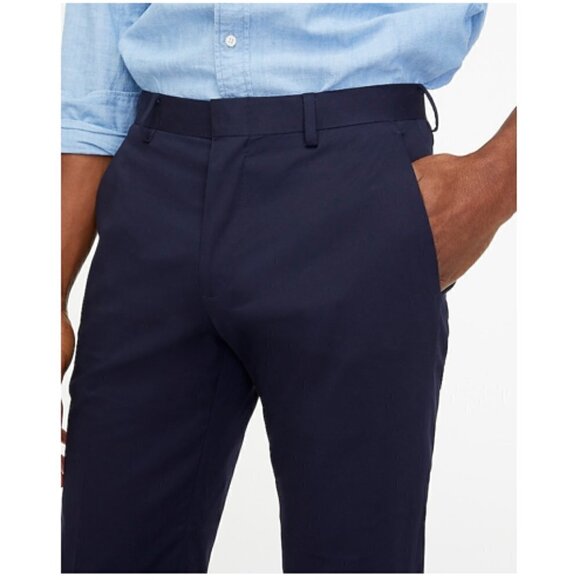 J. Crew Men's Slim-Fit Thompson Chino Suit Pants Navy Size 30x32 NWT - Picture 2 of 12